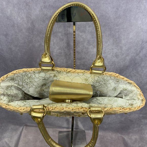 Beaded Straw Purse EUC - Picture 5 of 9